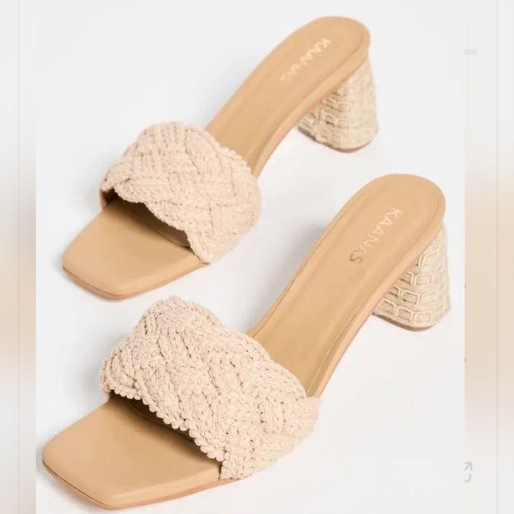 kaanas callipe chunky braided yute wrapped heel size 10